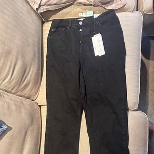 Never worn size 10 black Zara high rise jeans